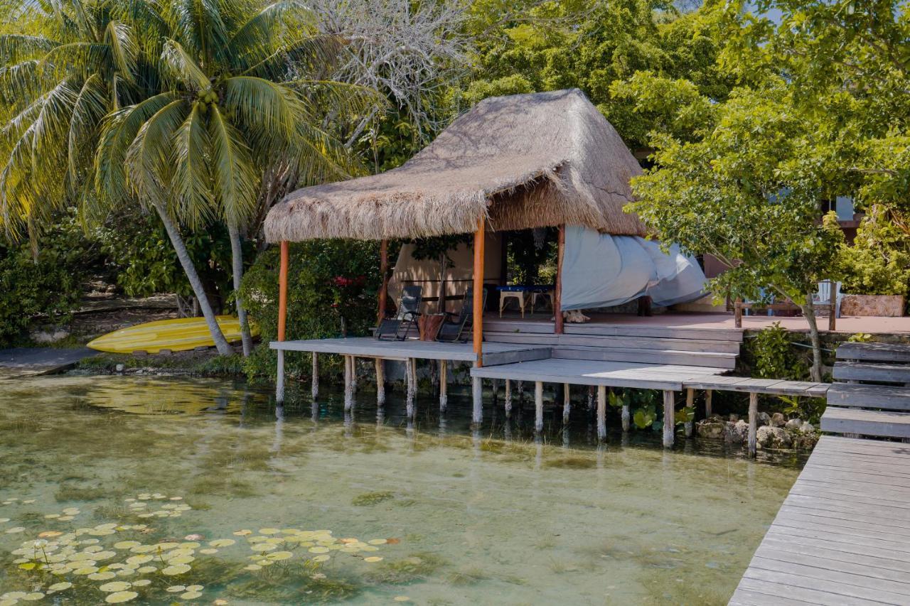 Lagoon Front Hut: Daily Cleaning, Bikes & Kayaks! Bacalar Exterior foto